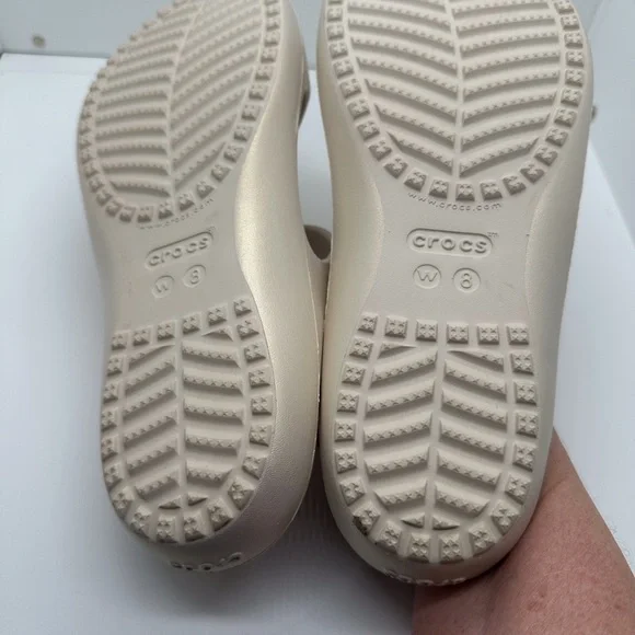 Crocs Kadee II Shimmer Slide Sandals Women’s Size 8 - Picture 4 of 6